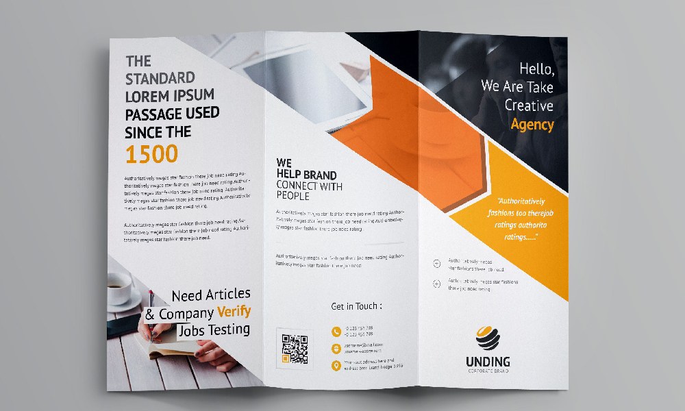 انواع بروشور تبلیغاتی لایه باز