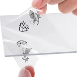 لیبل شیشه ای خام