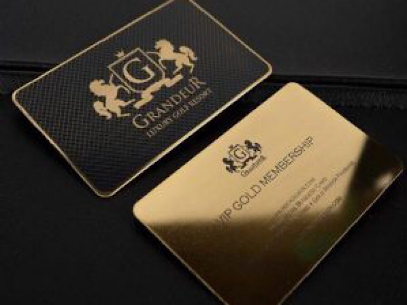 چاپ کارت ویزیت طلاکوب