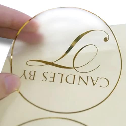 چاپ لیبل پی‌وی‌سی طلاکوب