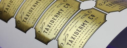 چاپ لیبل متالایز طلایی