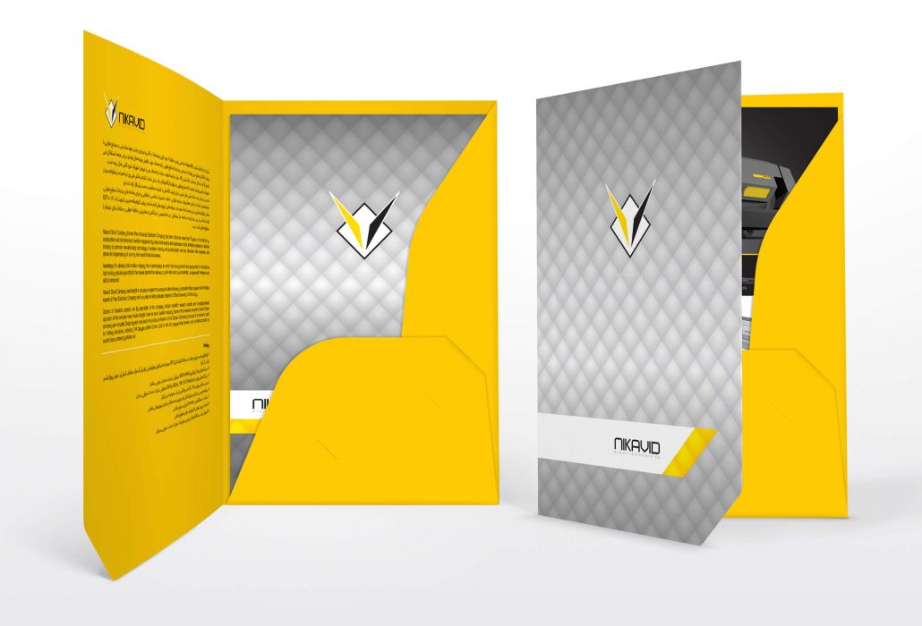 چاپ فولدر ۴ رنگ